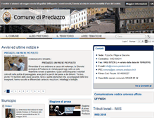 Tablet Screenshot of comune.predazzo.tn.it